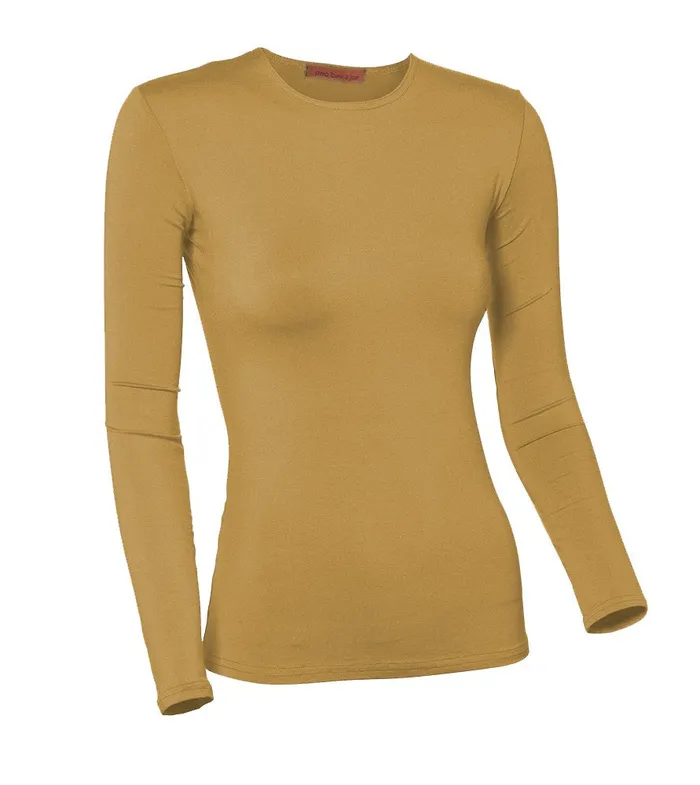 Earrings Pea Bee Jae PBJ Ladies Modal Long Sleeve Shell Marigold