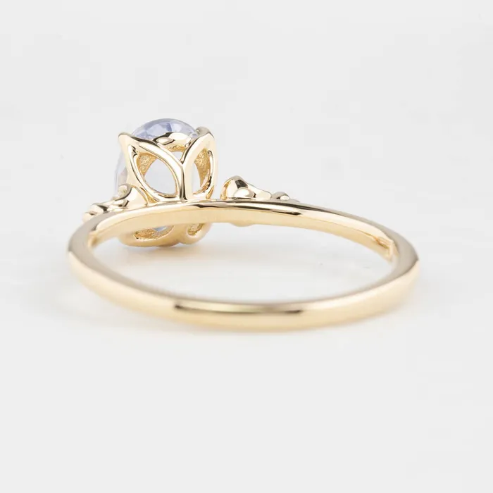 Estel Ring 108ct Light Blue Unheated Oval Sapphire 14K Yellow Gold One of a kind Envero Jewelry Rings Estel Ring 108ct Light Blue Unheated Oval Sapphire 14K Yellow Gold One of a kind Envero Jewelry Rings