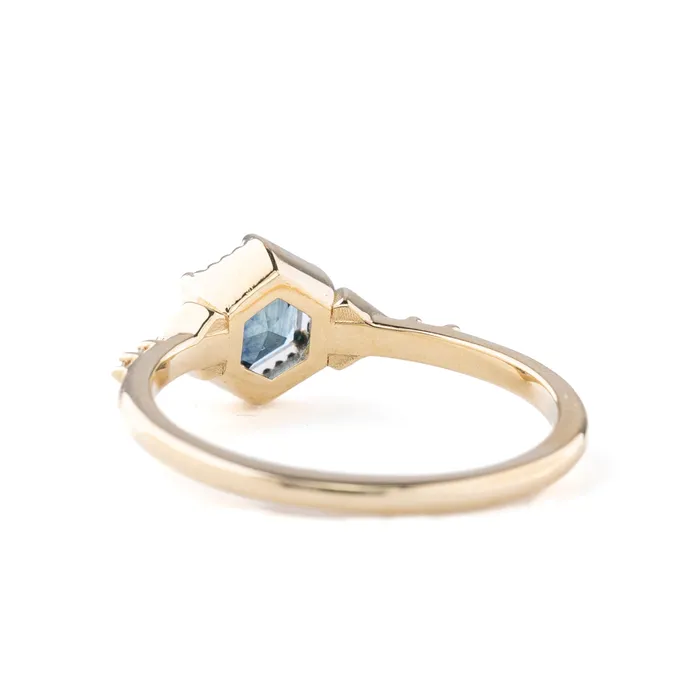 Rings Envero Jewelry Agatha Ring 062ct Teal Blue Green Montana Sapphire