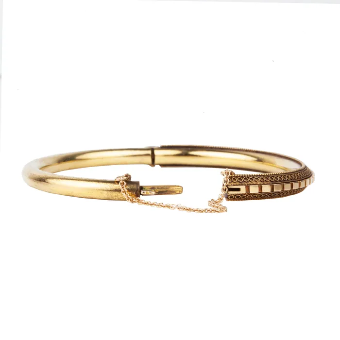 Bracelets Bell Bird Antiques Victorian ETRUSCAN Revival Gold Bangle Bracelets Bell Bird Antiques Victorian ETRUSCAN Revival Gold Bangle