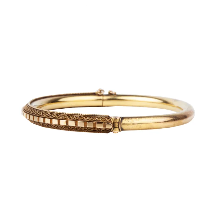 Bracelets Bell Bird Antiques Victorian ETRUSCAN Revival Gold Bangle Bracelets Bell Bird Antiques Victorian ETRUSCAN Revival Gold Bangle
