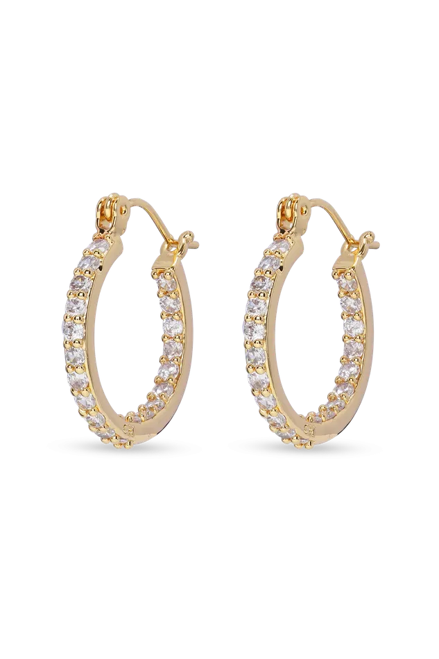 Earrings Crystal Haze Jewelry Mini Serena Hoops Clear