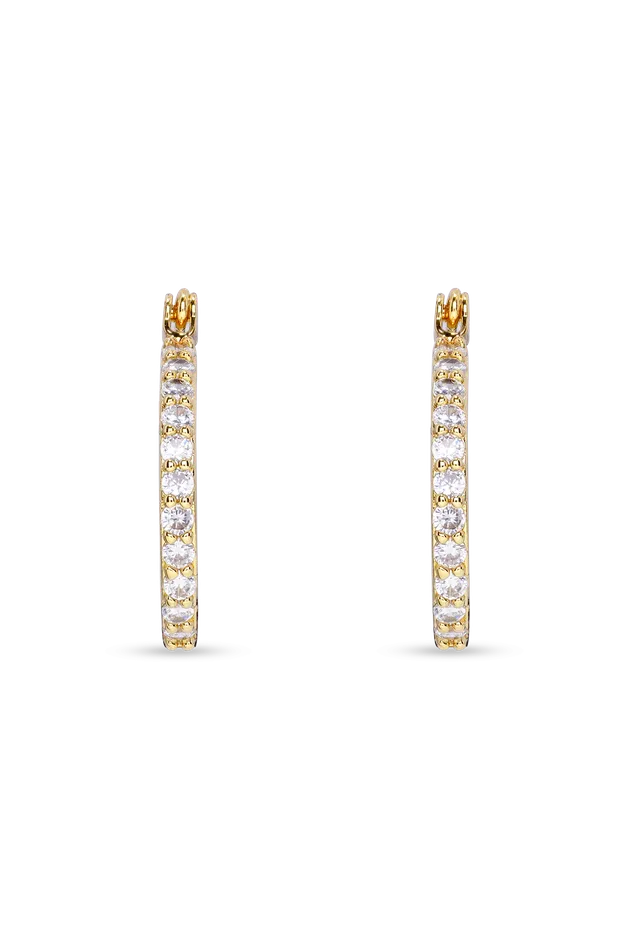 Earrings Crystal Haze Jewelry Mini Serena Hoops Clear