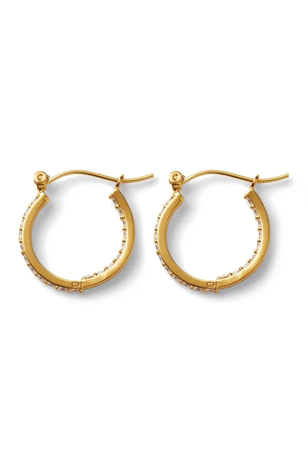 Earrings Crystal Haze Jewelry Mini Serena Hoops Clear