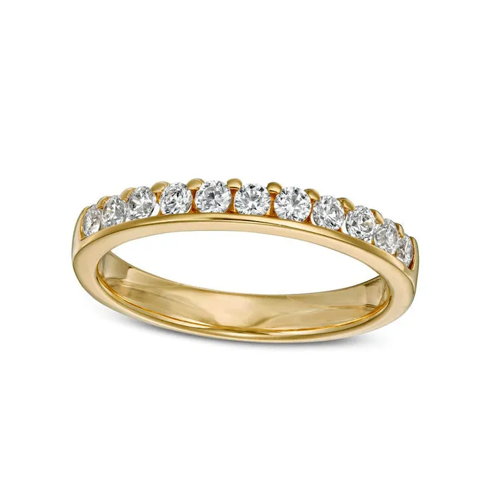 050 CT TW Natural Diamond Anniversary Band in Solid 14K Gold Goldia Rings 050 CT TW Natural Diamond Anniversary Band in Solid 14K Gold Goldia Rings