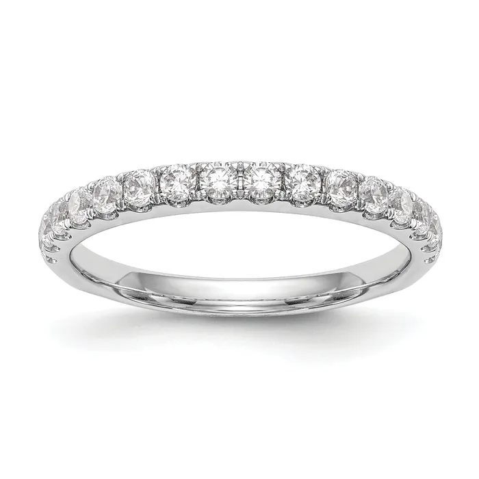 14k White Gold 12 Ct Lab Grown Diamond VSSI G Wedding Band Ring Goldia Rings