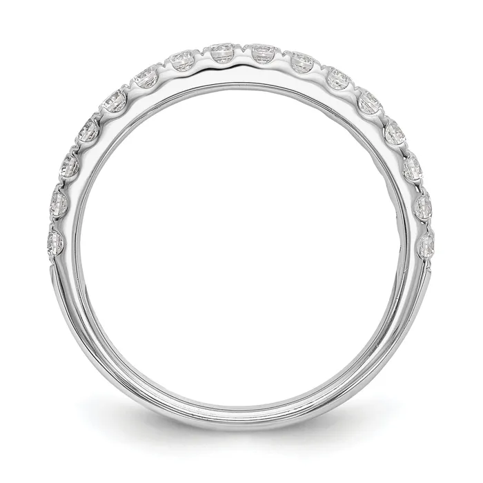 14k White Gold 12 Ct Lab Grown Diamond VSSI G Wedding Band Ring Goldia Rings