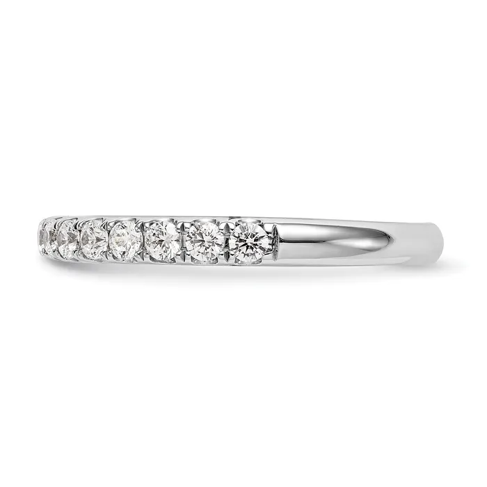 14k White Gold 12 Ct Lab Grown Diamond VSSI G Wedding Band Ring Goldia Rings