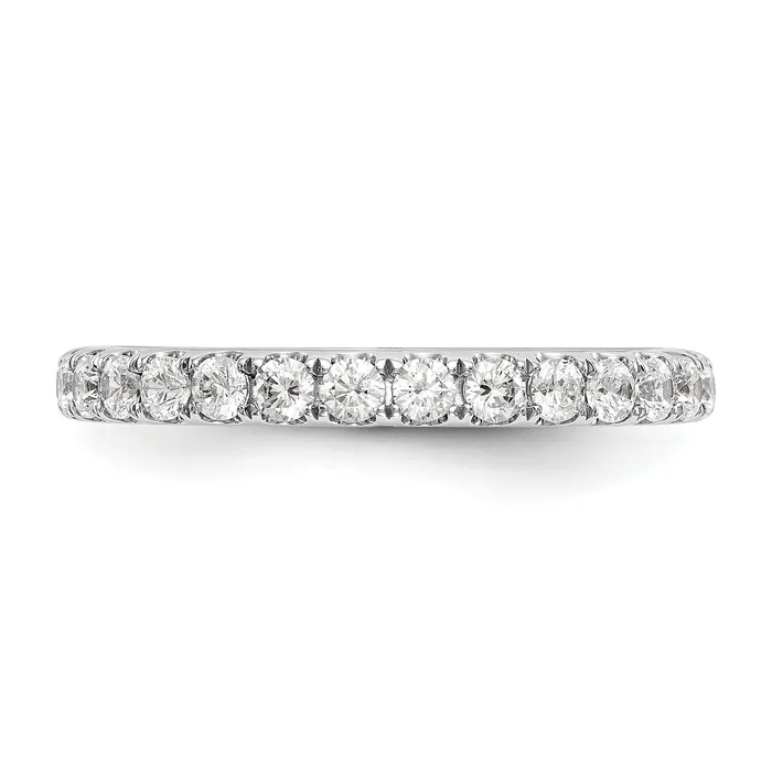 14k White Gold 12 Ct Lab Grown Diamond VSSI G Wedding Band Ring Goldia Rings