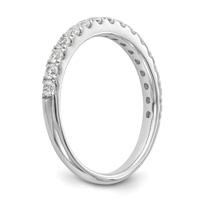 14k White Gold 12 Ct Lab Grown Diamond VSSI G Wedding Band Ring Goldia Rings