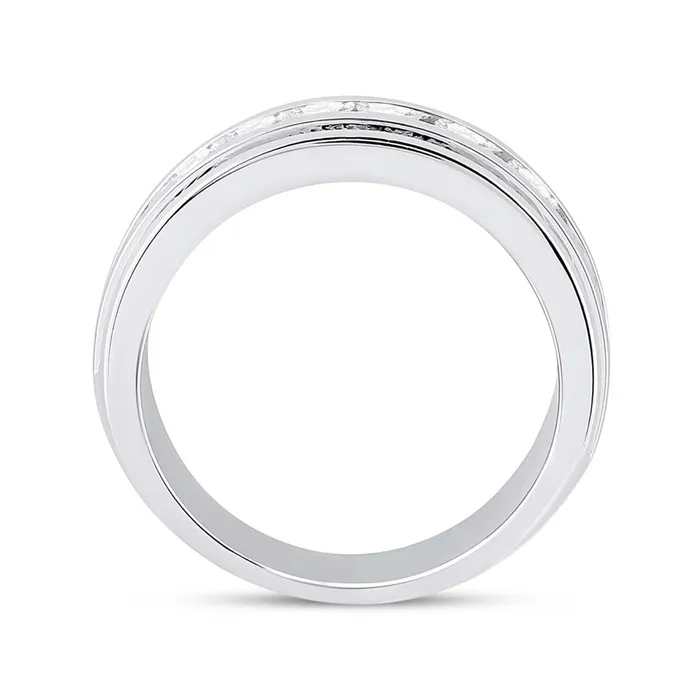 14k White Gold Round Diamond Wedding Band Ring 112 Cttw gndatlanta Rings