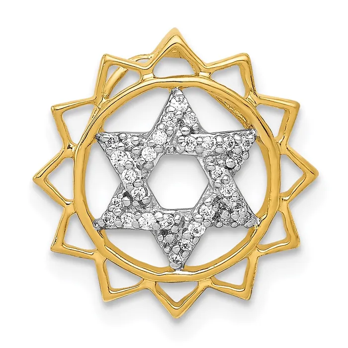 14K Yellow Gold 110ct Real Diamond AnahataHeart Chakra Chain Slide Goldia Necklaces 14K Yellow Gold 110ct Real Diamond AnahataHeart Chakra Chain Slide Goldia Necklaces