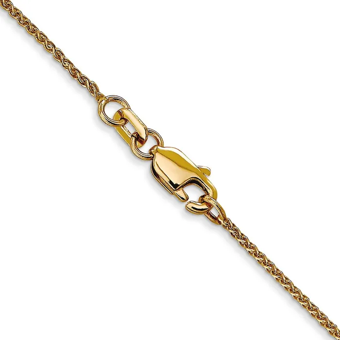 14K Yellow Gold 14 inch 105mm Diamondcut Spiga with Lobster Clasp Children Necklace Chain Necklace MDS Necklaces 14K Yellow Gold 14 inch 105mm Diamondcut Spiga with Lobster Clasp Children Necklace Chain Necklace MDS Necklaces