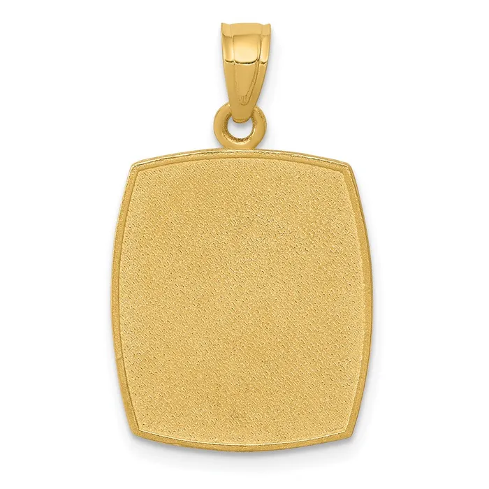 14k Yellow Gold Satin Polished Baptism Pendant Goldia PreStyled Sets