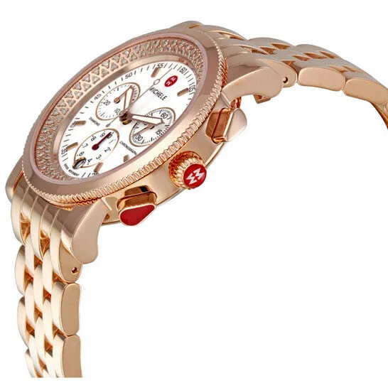 Earrings Original Michele Sport Sail Rose Gold Plated Steel Ladies Chronograph Watch MWW01C000059 JMS always Earrings Original Michele Sport Sail Rose Gold Plated Steel Ladies Chronograph Watch MWW01C000059 JMS always