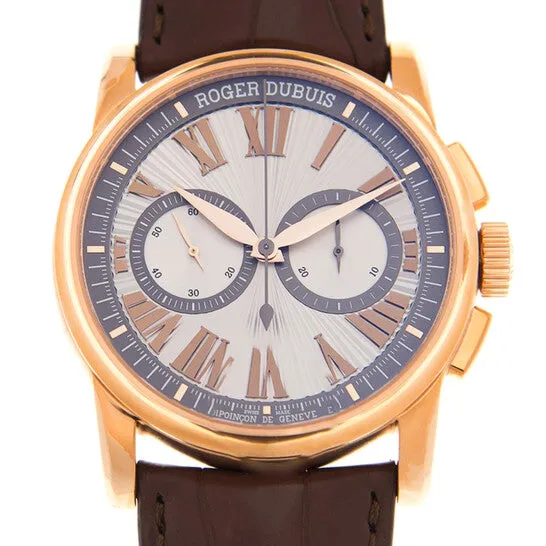 Earrings Original Roger Dubuis Hommage 18kt Rose Gold Chronograph Automatic Silver Dial Watch DBHO0569 JMS always Earrings Original Roger Dubuis Hommage 18kt Rose Gold Chronograph Automatic Silver Dial Watch DBHO0569 JMS always