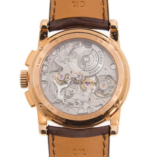Earrings Original Roger Dubuis Hommage 18kt Rose Gold Chronograph Automatic Silver Dial Watch DBHO0569 JMS always Earrings Original Roger Dubuis Hommage 18kt Rose Gold Chronograph Automatic Silver Dial Watch DBHO0569 JMS always