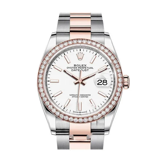 Earrings Original Rolex Datejust 36 White Dial Automatic Mens Steel and 18k Everose Gold Oyster Watch 126281WSO JMS always Earrings Original Rolex Datejust 36 White Dial Automatic Mens Steel and 18k Everose Gold Oyster Watch 126281WSO JMS always