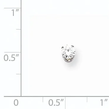 goldiaca 14k White Gold AAA Quality Complete Diamond Stud Earring Earrings