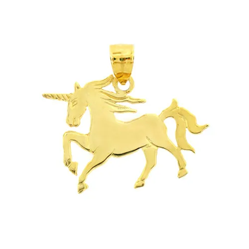 Goldia Charm Necklaces 14K Gold Unicorn Charm