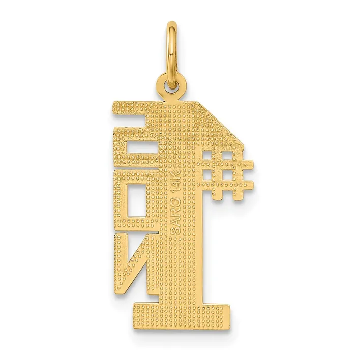Goldia Charm Necklaces 14k Yellow Gold 1 SON Charm