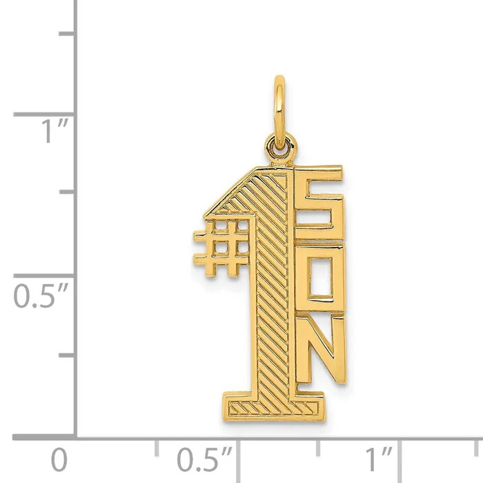 Goldia Charm Necklaces 14k Yellow Gold 1 SON Charm
