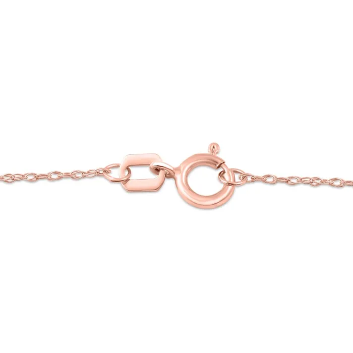 Goldia Necklaces 50mm Opal and 007 CT TW Natural Diamond Open Frame Antique VintageStyle Heart Necklace in 10K Rose Gold Goldia Necklaces 50mm Opal and 007 CT TW Natural Diamond Open Frame Antique VintageStyle Heart Necklace in 10K Rose Gold
