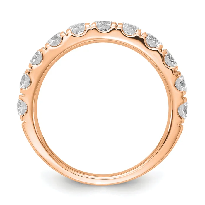 Goldia Rings 14k Rose Gold 1 12 Ct Lab Grown Diamond VSSI G Wedding Band Ring