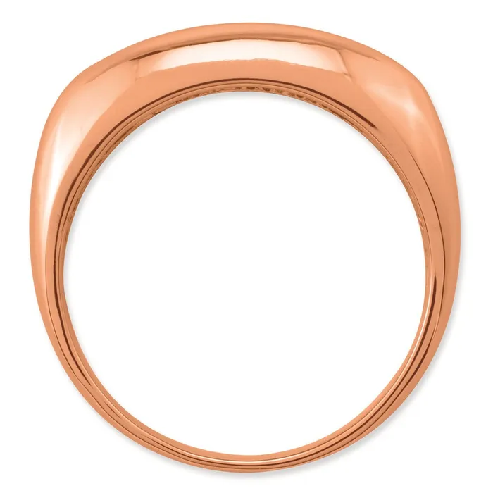 Goldia Rings 14k Rose Gold Polished Fancy Dome Ring