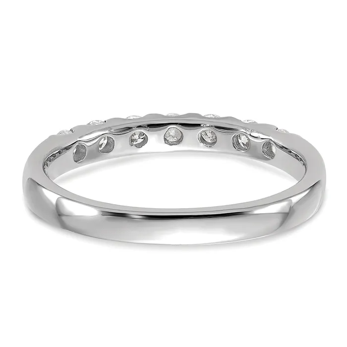 Goldia Rings 14k White Gold 12 Ct Lab Grown Diamond VSSI G Seven Stone Band Ring