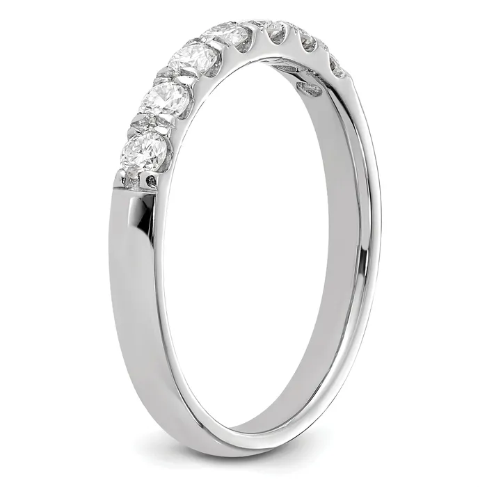 Goldia Rings 14k White Gold 12 Ct Lab Grown Diamond VSSI G Seven Stone Band Ring
