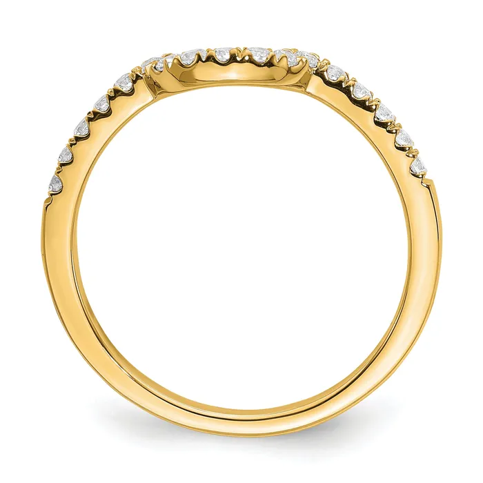 Goldia Rings 14k Yellow Gold Lab Grown Diamond VSSI FGH Matching Wedding Band Ring