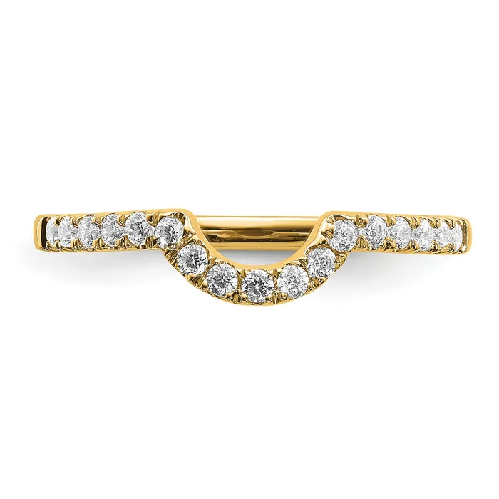 Goldia Rings 14k Yellow Gold Lab Grown Diamond VSSI FGH Matching Wedding Band Ring