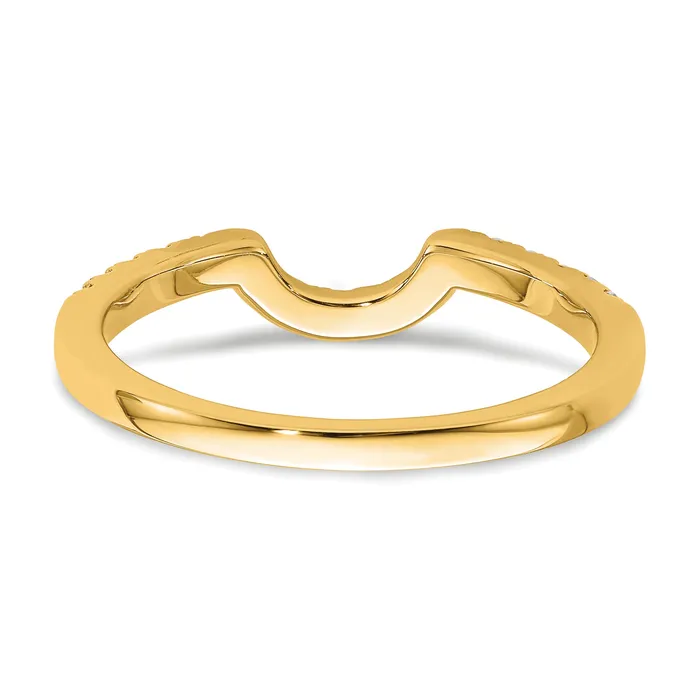 Goldia Rings 14k Yellow Gold Lab Grown Diamond VSSI FGH Matching Wedding Band Ring
