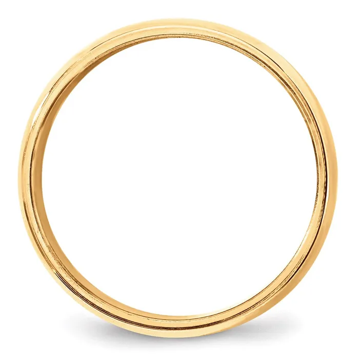 Goldia Rings Solid 10K Yellow Gold 8mm Milgrain Half Round MensWomens Wedding Band Ring Size 10 Goldia Rings Solid 10K Yellow Gold 8mm Milgrain Half Round MensWomens Wedding Band Ring Size 10