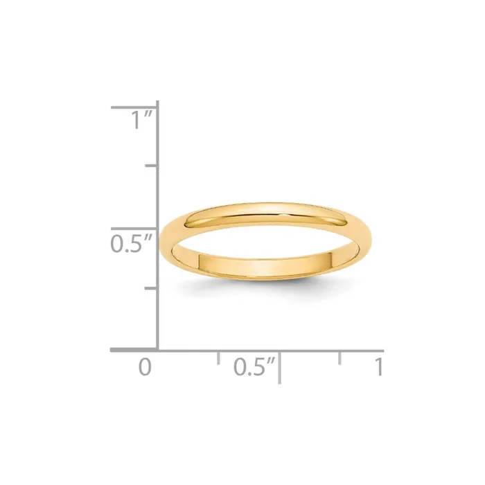 Goldia Rings Solid 14K Yellow Gold 25mm Half Round MensWomens Wedding Band Ring Size 13 Goldia Rings Solid 14K Yellow Gold 25mm Half Round MensWomens Wedding Band Ring Size 13