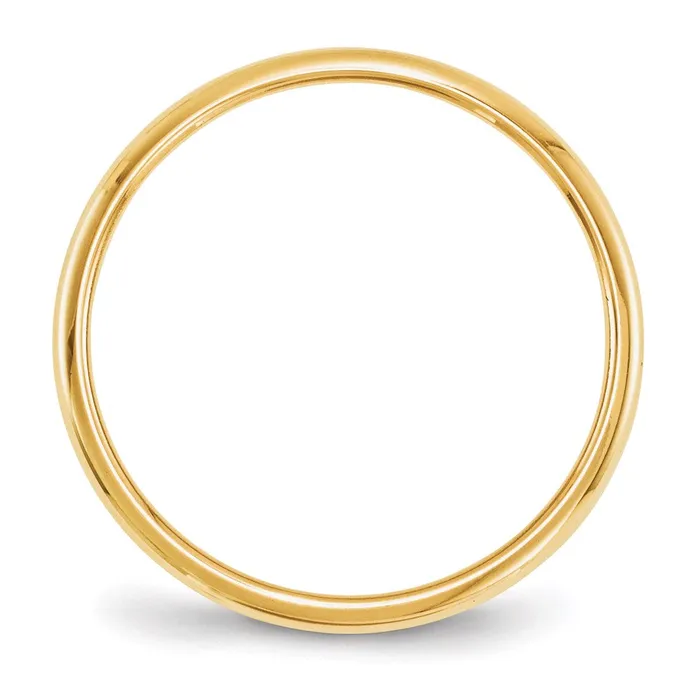 Goldia Rings Solid 14K Yellow Gold 2mm Half Round MensWomens Wedding Band Ring Size 12 Goldia Rings Solid 14K Yellow Gold 2mm Half Round MensWomens Wedding Band Ring Size 12