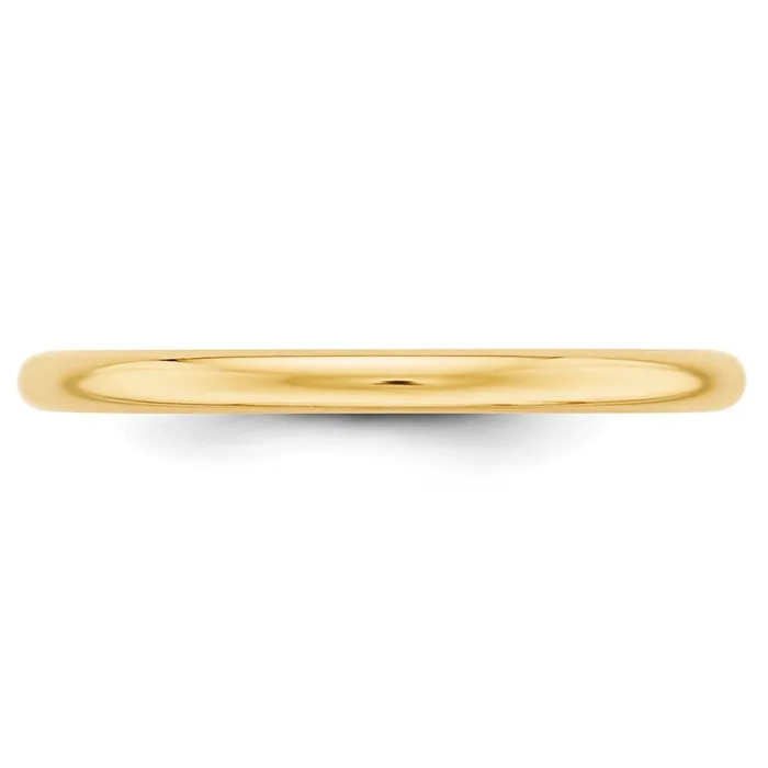 Goldia Rings Solid 14K Yellow Gold 2mm Half Round MensWomens Wedding Band Ring Size 12 Goldia Rings Solid 14K Yellow Gold 2mm Half Round MensWomens Wedding Band Ring Size 12
