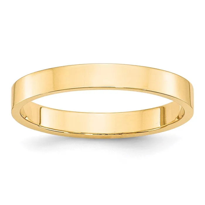 Goldia Rings Solid 14K Yellow Gold 3mm Light Weight Flat MensWomens Wedding Band Ring Size 10 Goldia Rings Solid 14K Yellow Gold 3mm Light Weight Flat MensWomens Wedding Band Ring Size 10