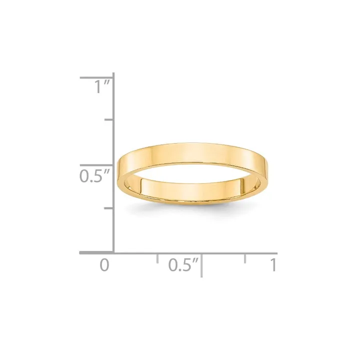 Goldia Rings Solid 14K Yellow Gold 3mm Light Weight Flat MensWomens Wedding Band Ring Size 10 Goldia Rings Solid 14K Yellow Gold 3mm Light Weight Flat MensWomens Wedding Band Ring Size 10
