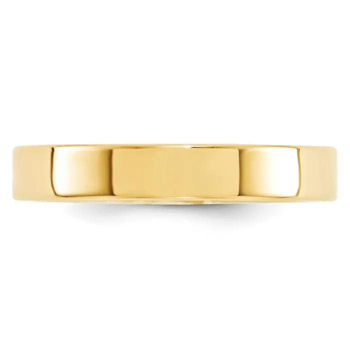 Goldia Rings Solid 14K Yellow Gold 4mm Standard Flat Comfort Fit MensWomens Wedding Band Ring Size 6 Goldia Rings Solid 14K Yellow Gold 4mm Standard Flat Comfort Fit MensWomens Wedding Band Ring Size 6
