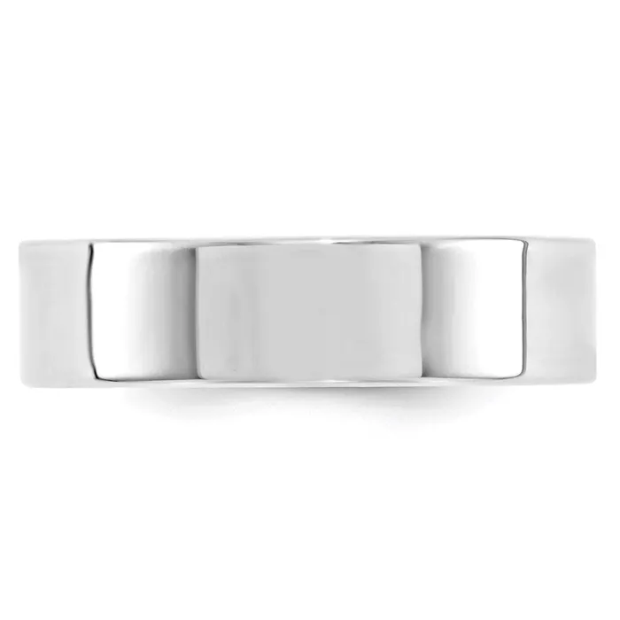 Goldia Rings Solid 18K White Gold 6mm Standard Flat Comfort Fit MensWomens Wedding Band Ring Size 11 Goldia Rings Solid 18K White Gold 6mm Standard Flat Comfort Fit MensWomens Wedding Band Ring Size 11
