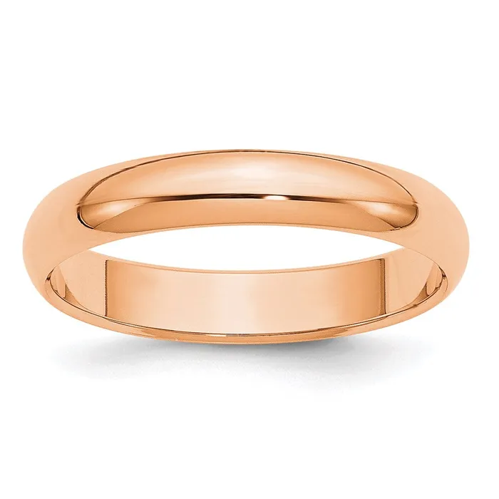 Goldia Rings Solid 18K Yellow Gold Rose Gold 4mm HalfRound Wedding MensWomens Wedding Band Ring Size 65 Goldia Rings Solid 18K Yellow Gold Rose Gold 4mm HalfRound Wedding MensWomens Wedding Band Ring Size 65