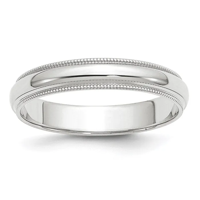Goldia Rings Solid 18K Yellow Gold White Gold 4mm Milgrain MensWomens Wedding Band Ring Size 7 Goldia Rings Solid 18K Yellow Gold White Gold 4mm Milgrain MensWomens Wedding Band Ring Size 7