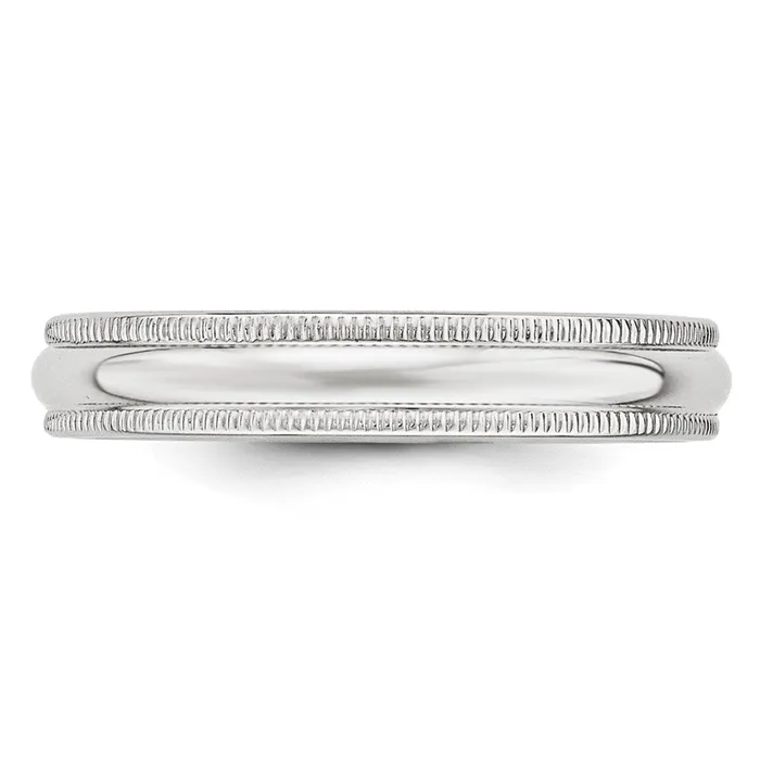 Goldia Rings Solid 18K Yellow Gold White Gold 4mm Milgrain MensWomens Wedding Band Ring Size 7 Goldia Rings Solid 18K Yellow Gold White Gold 4mm Milgrain MensWomens Wedding Band Ring Size 7