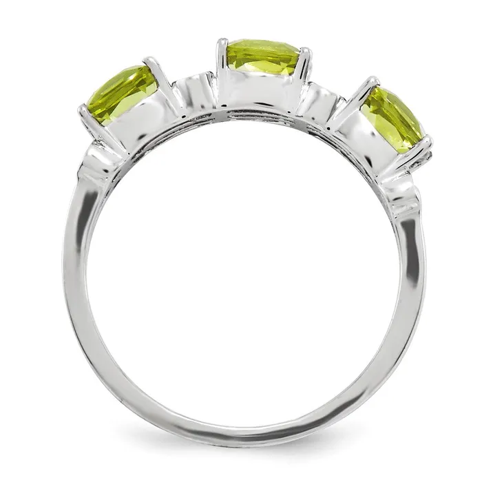 Goldia Rings Sterling Silver Rhodiumplated Diamond u0026 Lemon Quartz Ring
