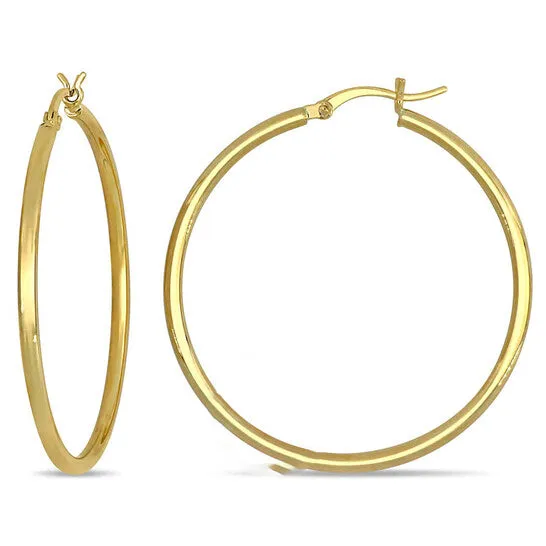 JMS always Earrings Original AMOUR 40mm Hoop Earrings In 10K Yellow Gold