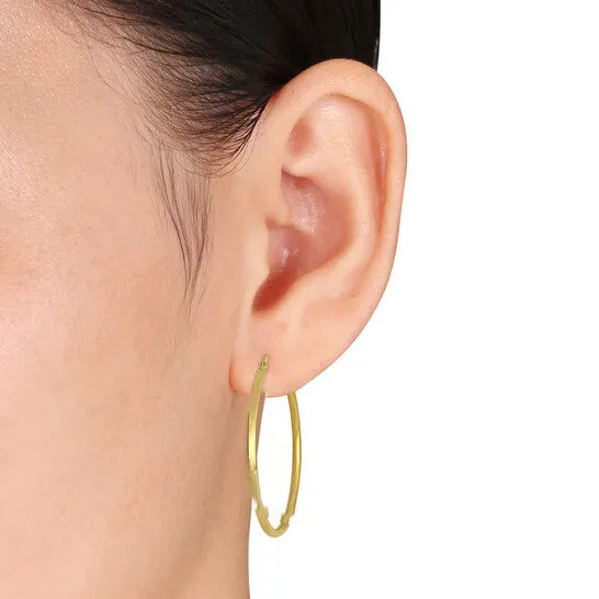 JMS always Earrings Original AMOUR 40mm Hoop Earrings In 10K Yellow Gold JMS always Earrings Original AMOUR 40mm Hoop Earrings In 10K Yellow Gold