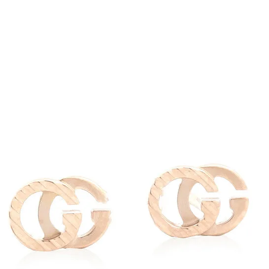 JMS always Earrings Original Gucci GG Running 18k rose gold earrings