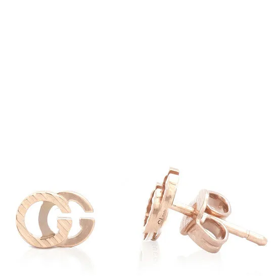 JMS always Earrings Original Gucci GG Running 18k rose gold earrings JMS always Earrings Original Gucci GG Running 18k rose gold earrings